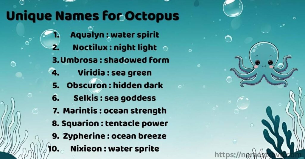 Unique Names for Octopus