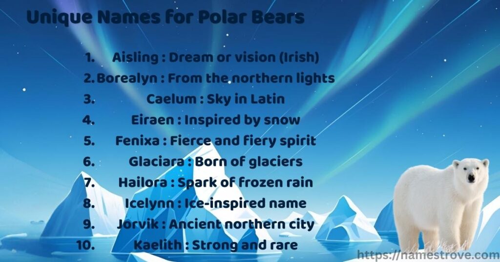 Unique Names for Polar Bears