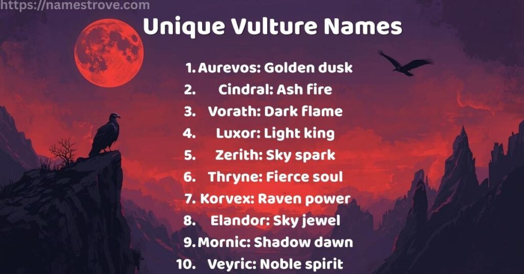 Unique Vulture Names
