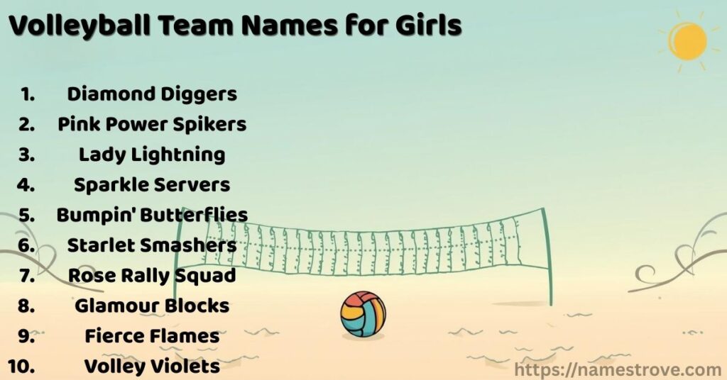 Volleyball Team Names for Girls