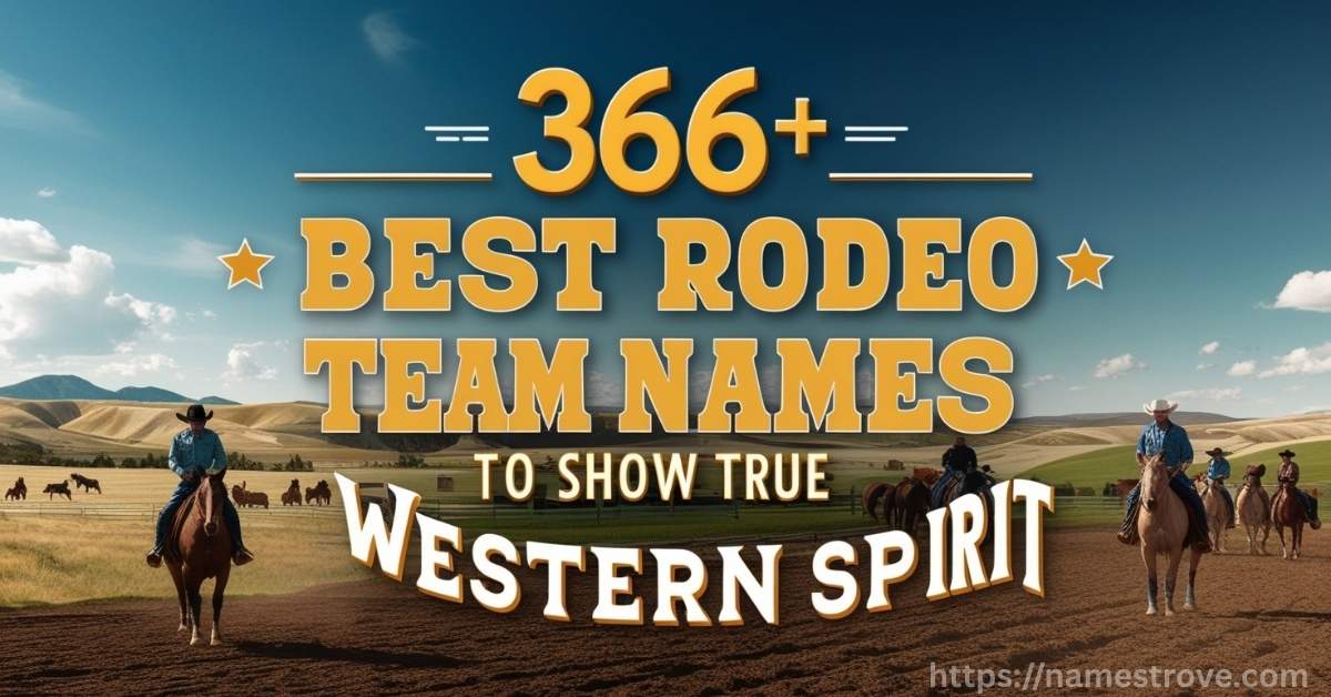 366+ Best Rodeo Team Names
