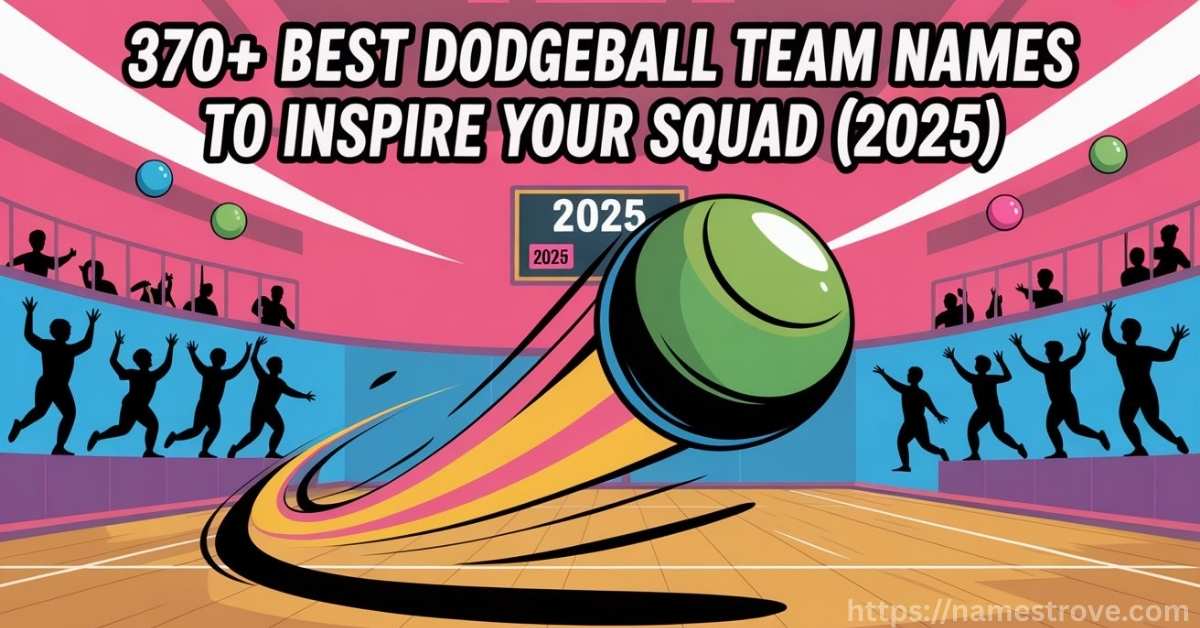 370+ Best Dodgeball Team Names Featured Image