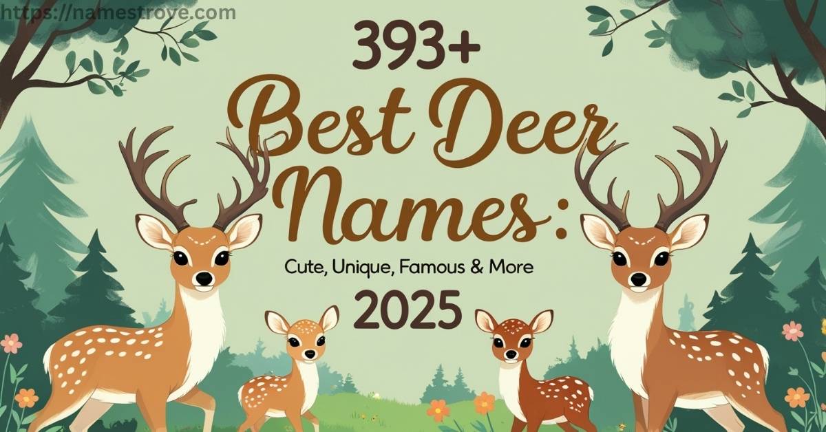 393+ Best Deer Names Featured Image