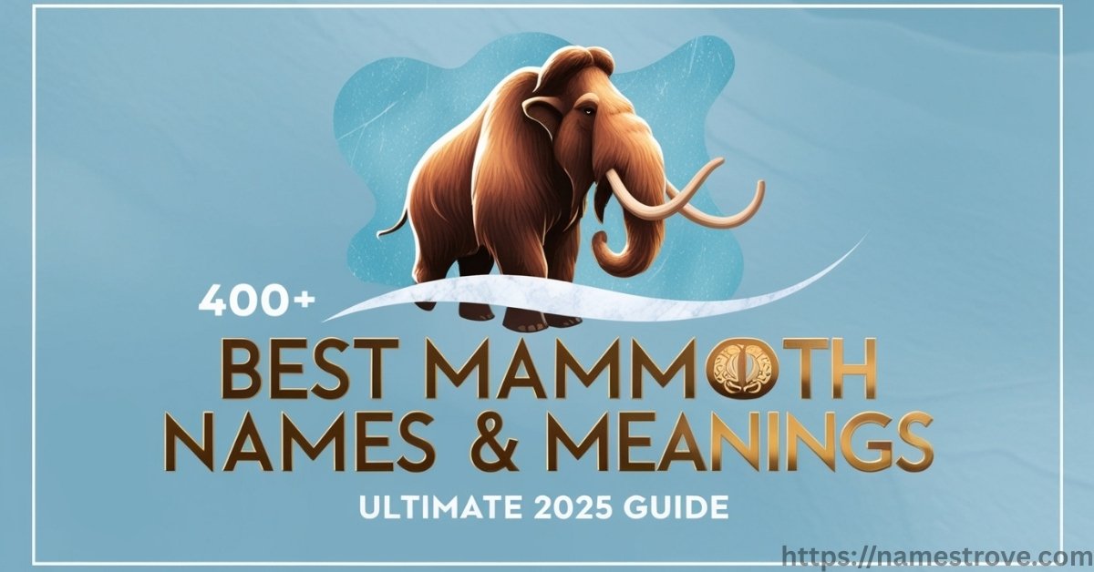 400+ Best Mammoth Names & Meanings Ultimate 2025 Guide