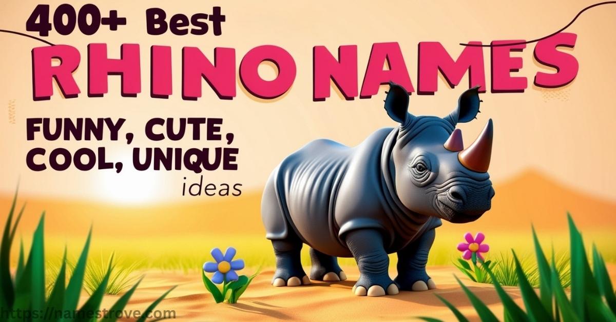 400+ Best Rhino Names Funny, Cute, Cool & Unique Ideas