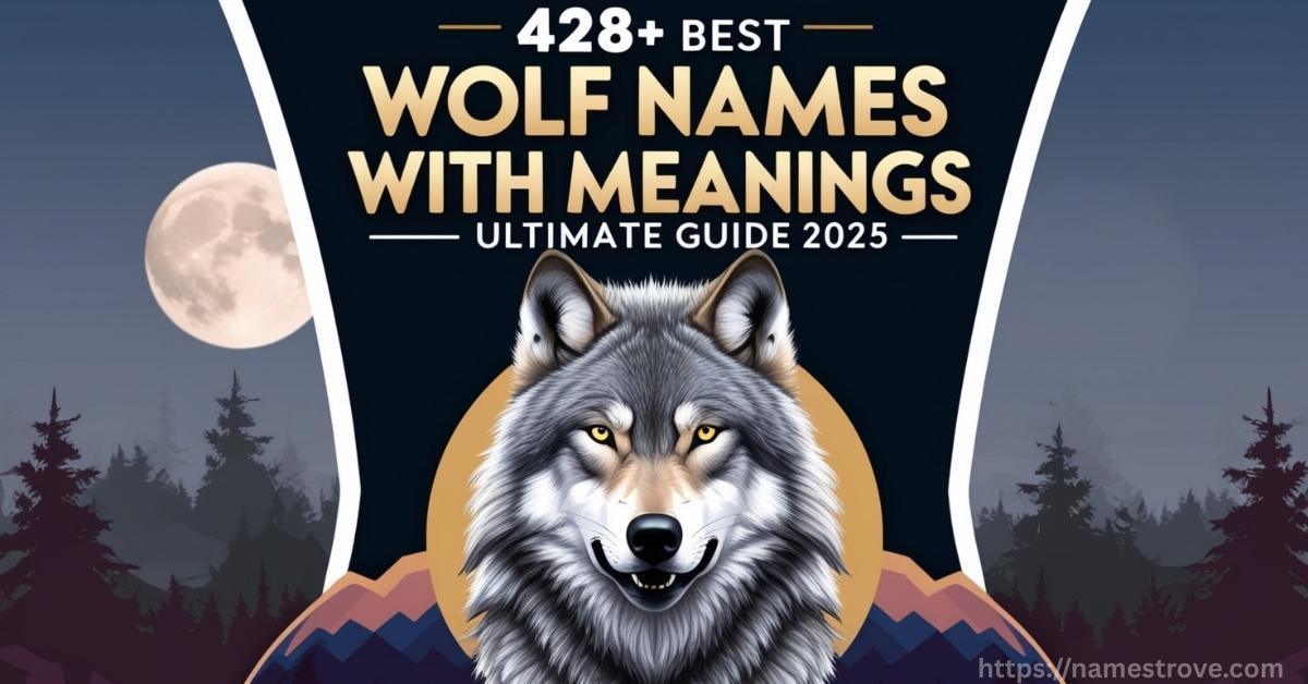 428+ Best Wolf Names with Meanings – Ultimate Guide 2025