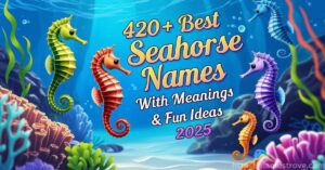 Beautiful seahorse in ocean water – inspiration for best seahorse names 2025