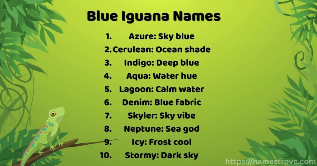Blue Iguana Names