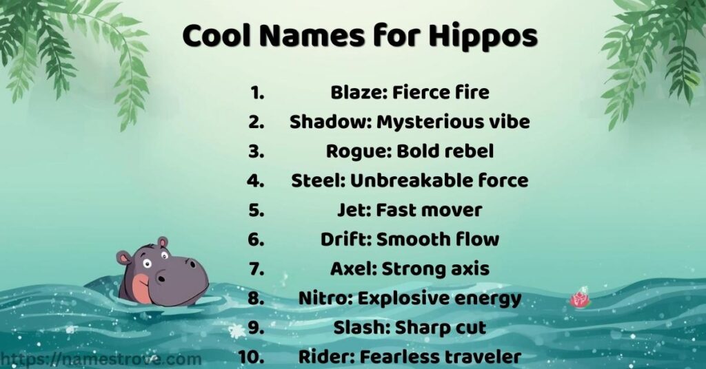 Cool Names for Hippos