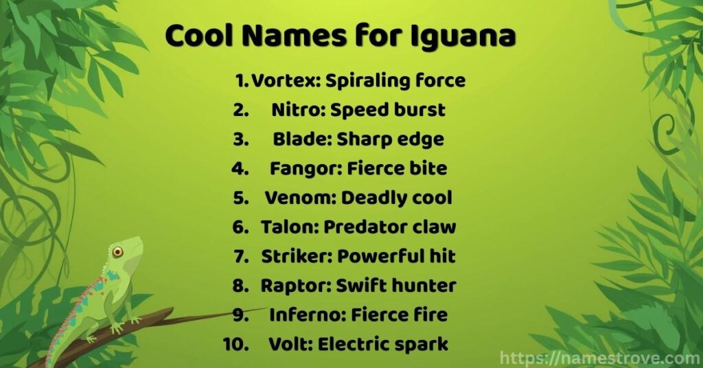Cool Names for Iguana