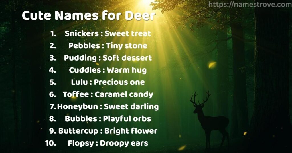 Cute Names for Deer