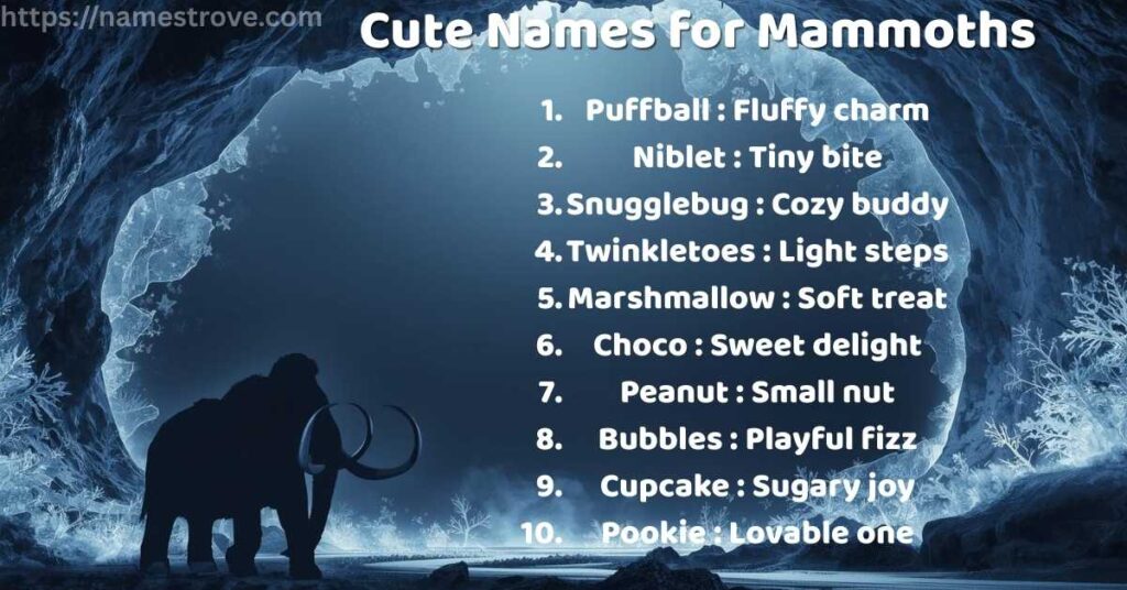 Cute Names for Mammoths