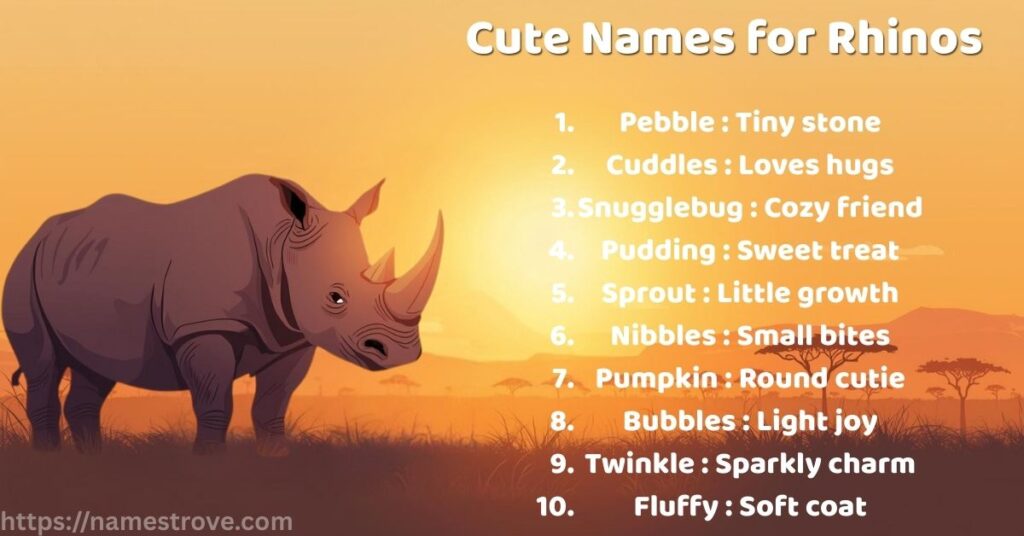 Cute Names for Rhinos