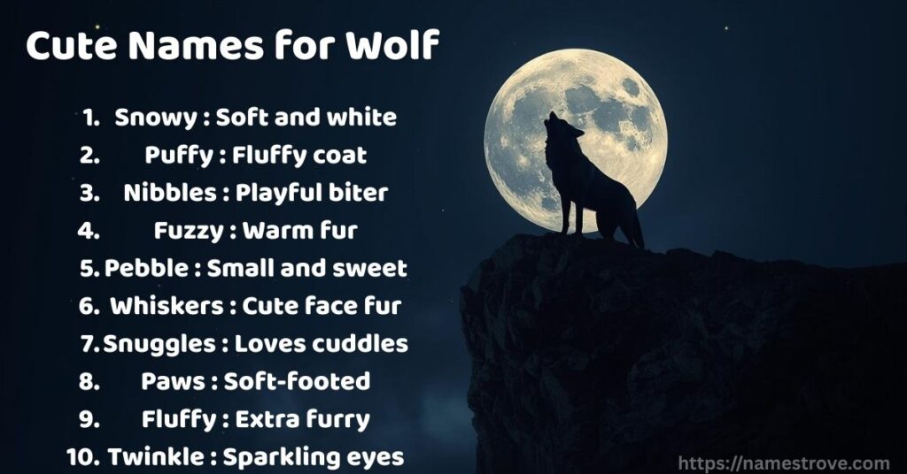 Cute Names for Wolf