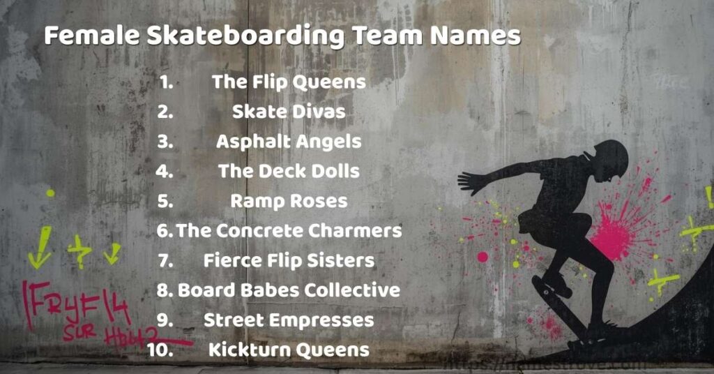 Female Skateboarding Team Names