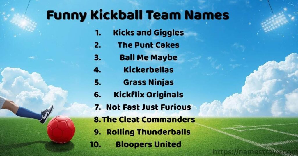 Funny Kickball Team Names