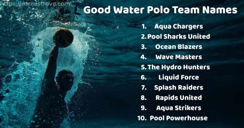 Good Water Polo Team Names