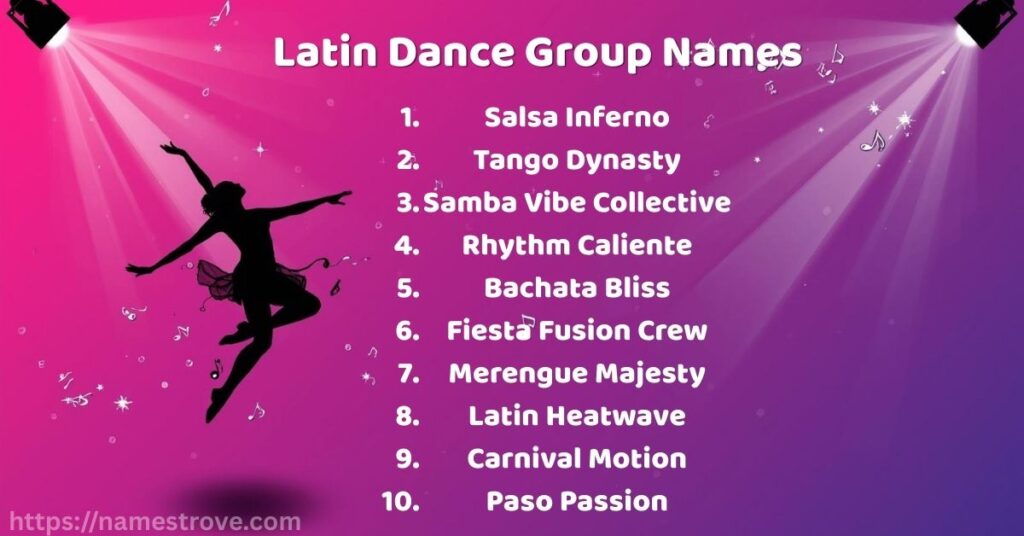 Latin Dance Group Names