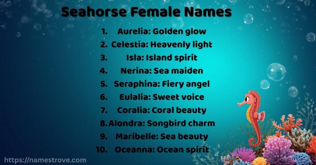 Seahorse Female Names