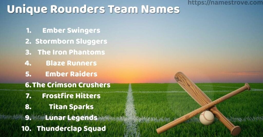 Unique Rounders Team Names