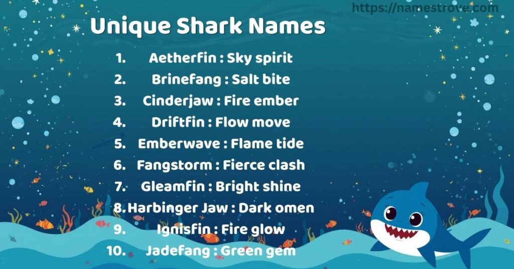 Unique Shark Names