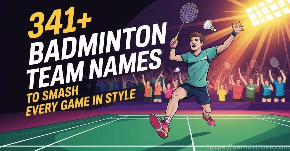 341+ Badminton Team Names to Smash Every Game in Style