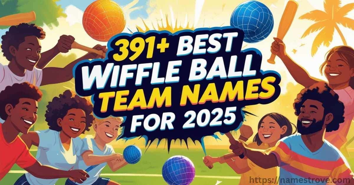 391+ Best Wiffle Ball Team Names for 2025 (Funny & Cool)