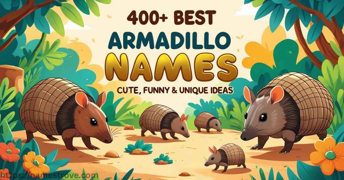 400+ Best Armadillo Names Cute, Funny & Unique Ideas