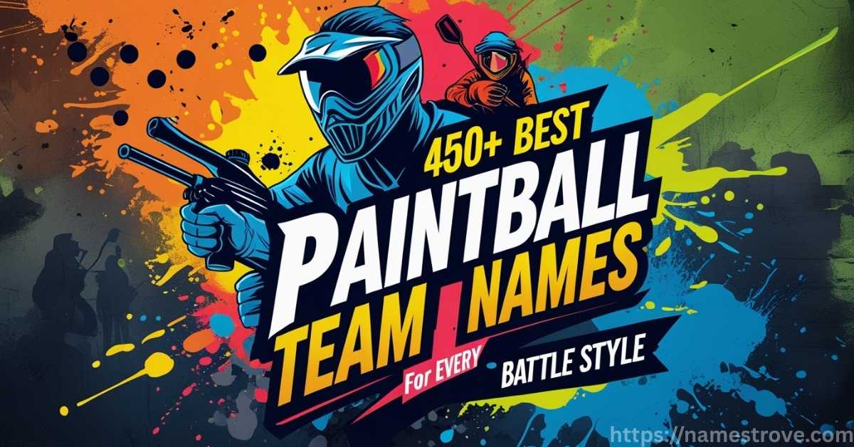 450+ Best Paintball Team Names for Every Battle Style