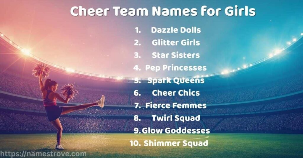 Cheer Team Names for Girls