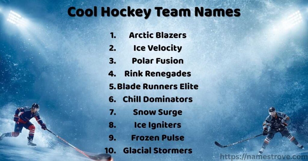 Cool Hockey Team Names