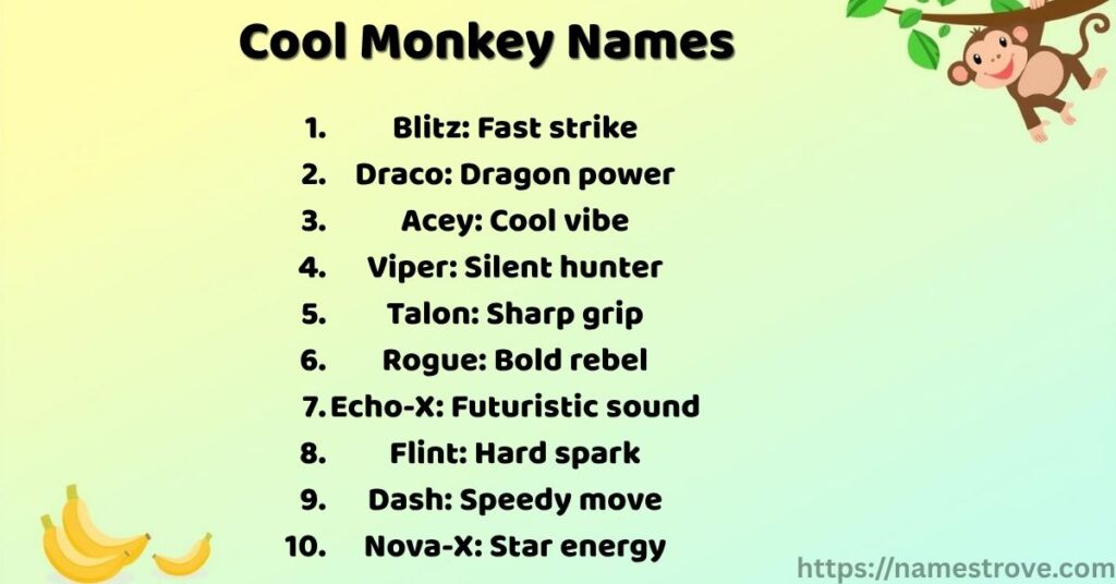 Cool Monkey Names