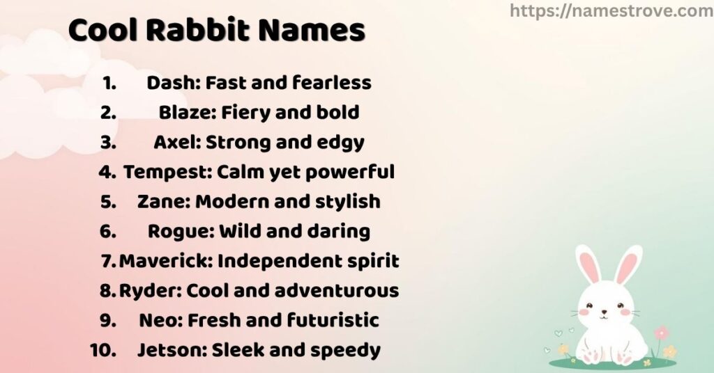 Cool Rabbit Names