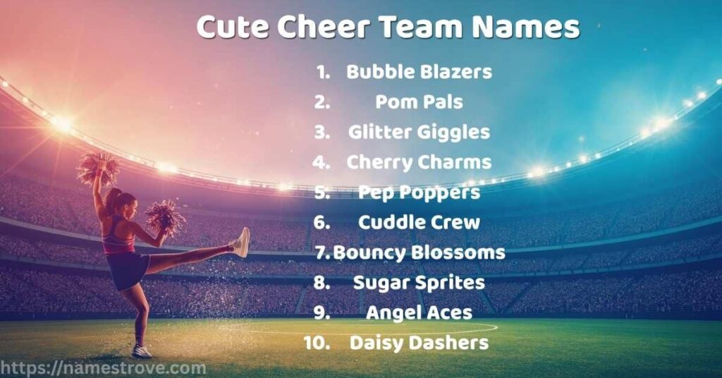 Cute Cheer Team Names