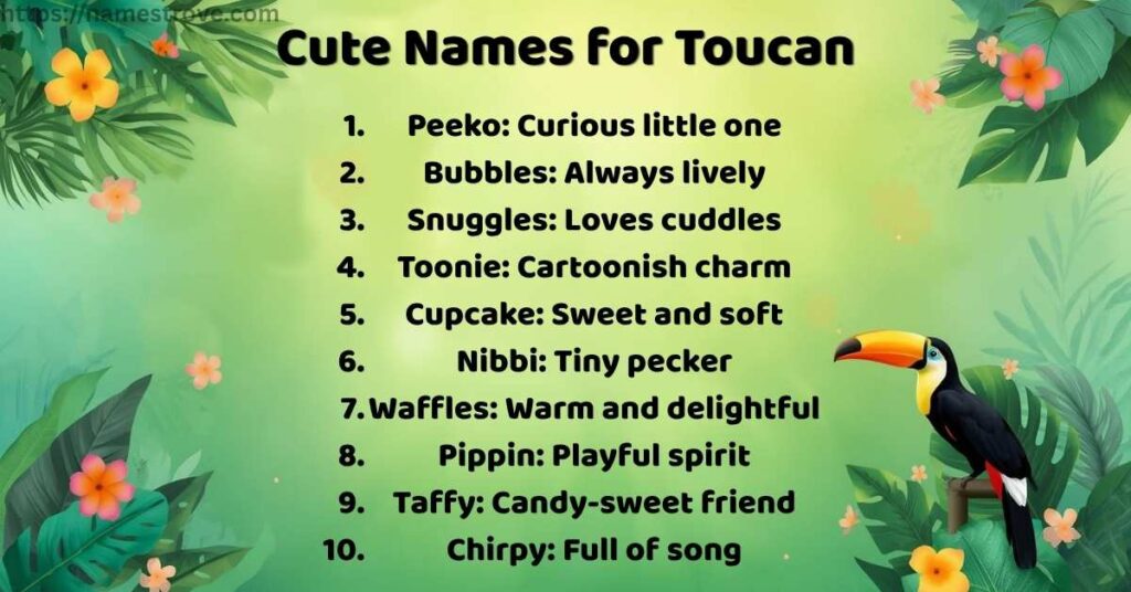 Cute Names for Toucan