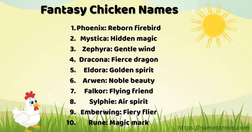 Fantasy Chicken Names