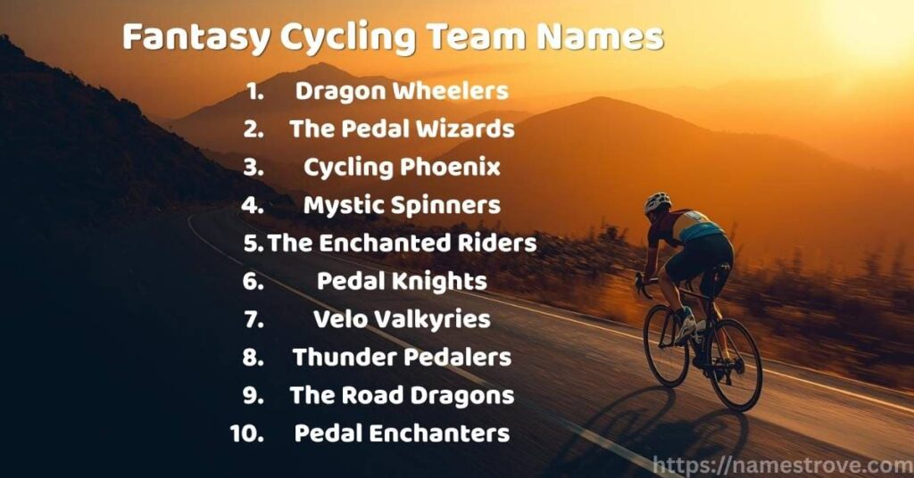 Fantasy Cycling Team Names