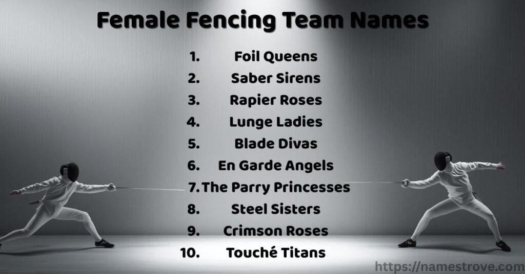 Female Fencing Team Names
