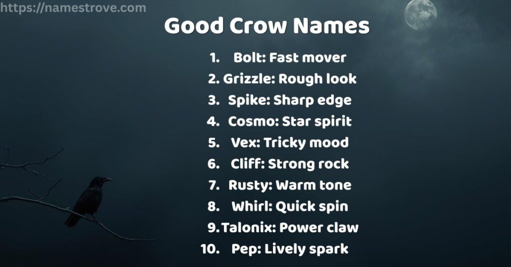 Good Crow Names