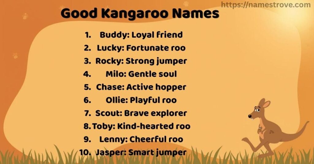Good Kangaroo Names