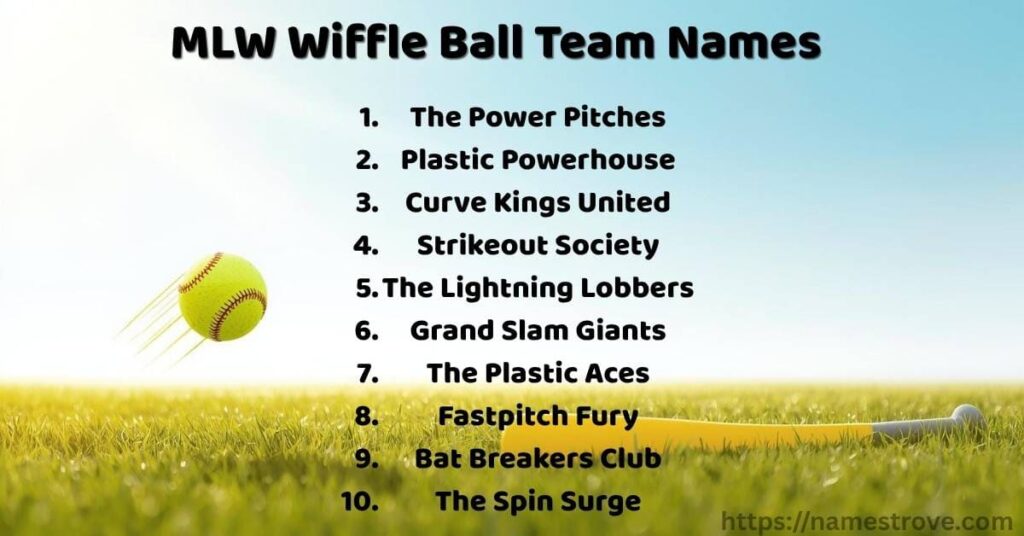 MLW Wiffle Ball Team Names