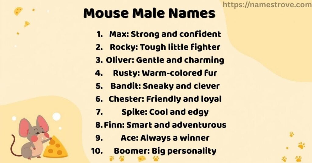 Mouse Male Names