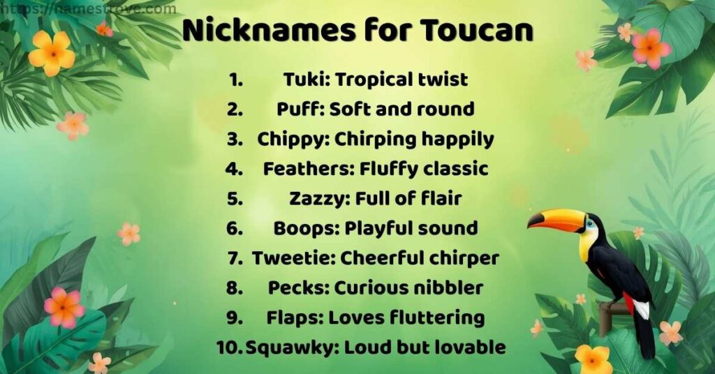 Nicknames for Toucan