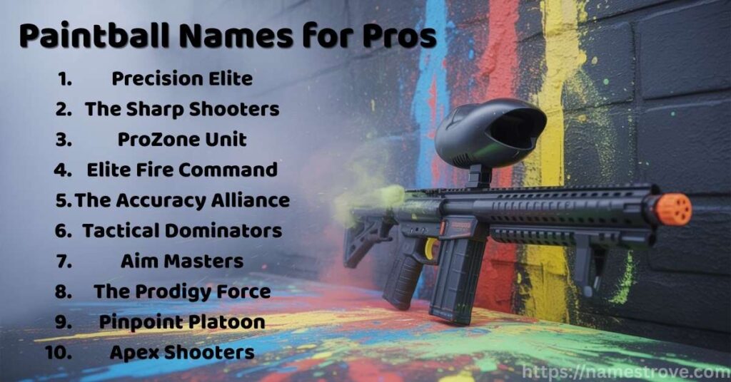 Paintball Names for Pros