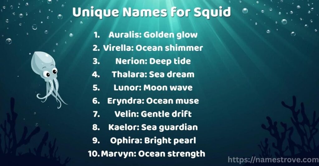 Unique Names for Squid
