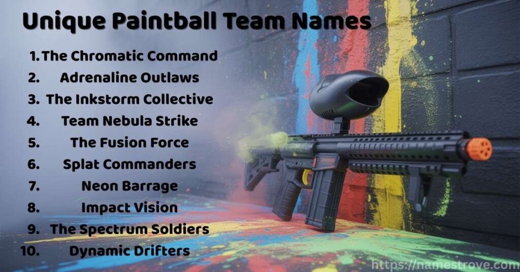 Unique Paintball Team Names