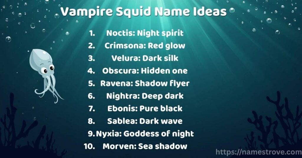 Vampire Squid Name Ideas