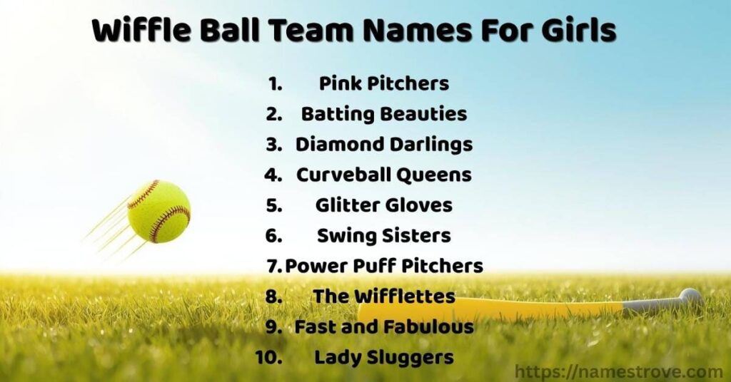 Wiffle Ball Team Names For Girls