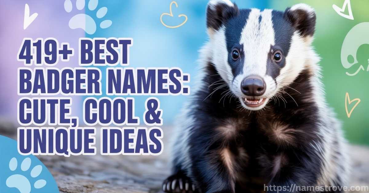 419+ Best Badger Names Cute, Cool & Unique Ideas