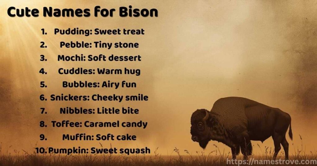 Cute Names for Bison